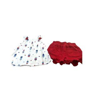 Berkeley Jensen Toddler Girls Matching Shorts Set Red/White/Blue Size 5